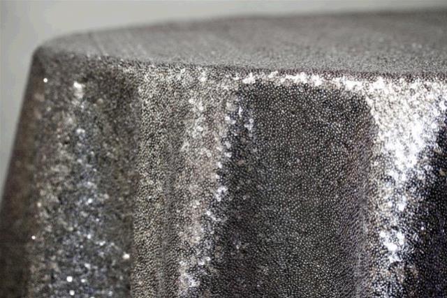 Rental store for DRAPE, 8  CHARCOAL SEQUIN in Tupelo MS