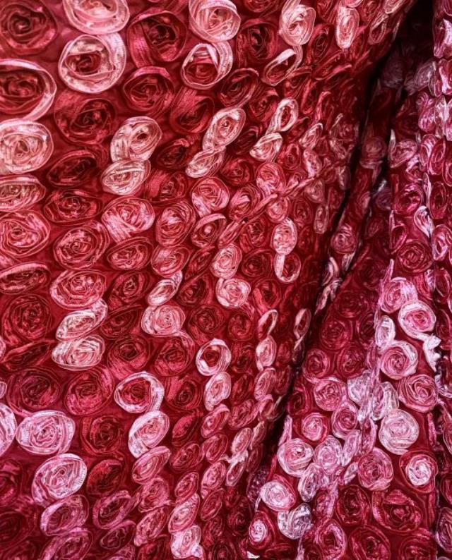 Rental store for RED PINK MINI ROSETTE LINEN in Tupelo MS