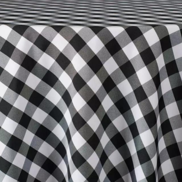 Rental store for BLACK WHITE CHECK LINEN in Tupelo MS