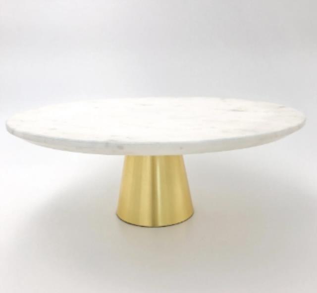 Rental store for CAKE STAND 14  MARBLE GOLD in Tupelo MS