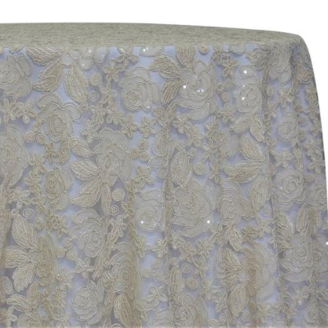 Rental store for IVORY VALENTINA LACE LINEN in Tupelo MS